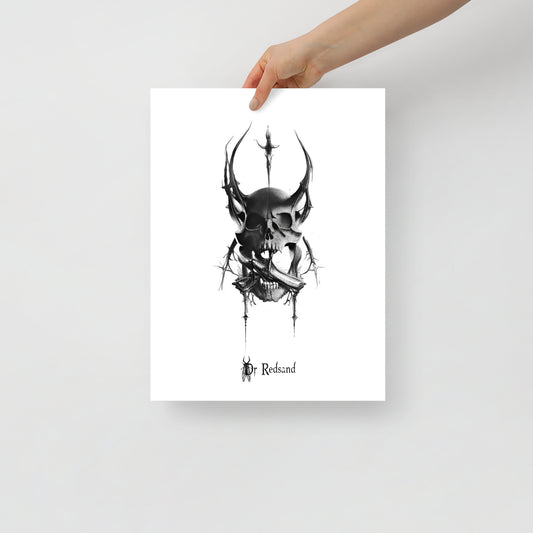 Poster : Insecte crâne dark